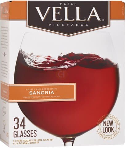 Peter Vella Sangria Red Box Wine Box Wine