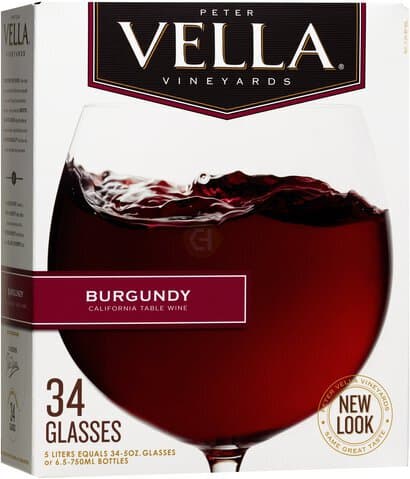 Peter Vella Burgundy Red Wine Box Wine