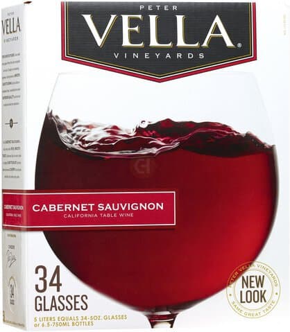 Peter Vella Cabernet Sauvignon Red Wine Box Wine