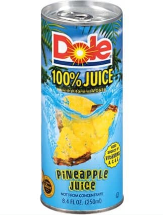 Dole Pineapple Can 240ML